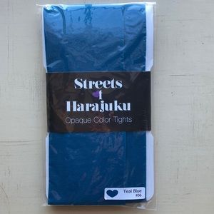 New Never Opened Teal Opaque Tights